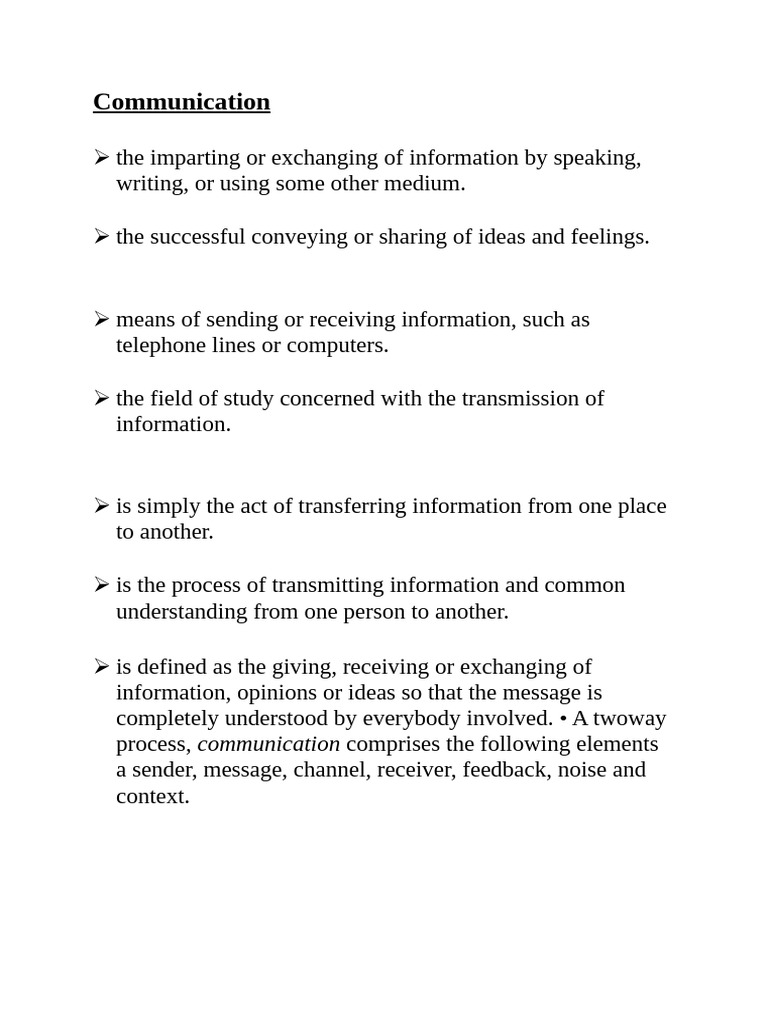 Basic Communication leson 1 | PDF | Communication | Information