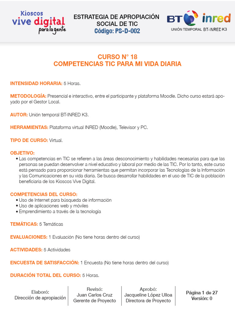 Curso 18 Competencias Tic | PDF | Tecnología de información y ...