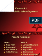 Kelompok I - Perilaku Individu Dalam Organisasi