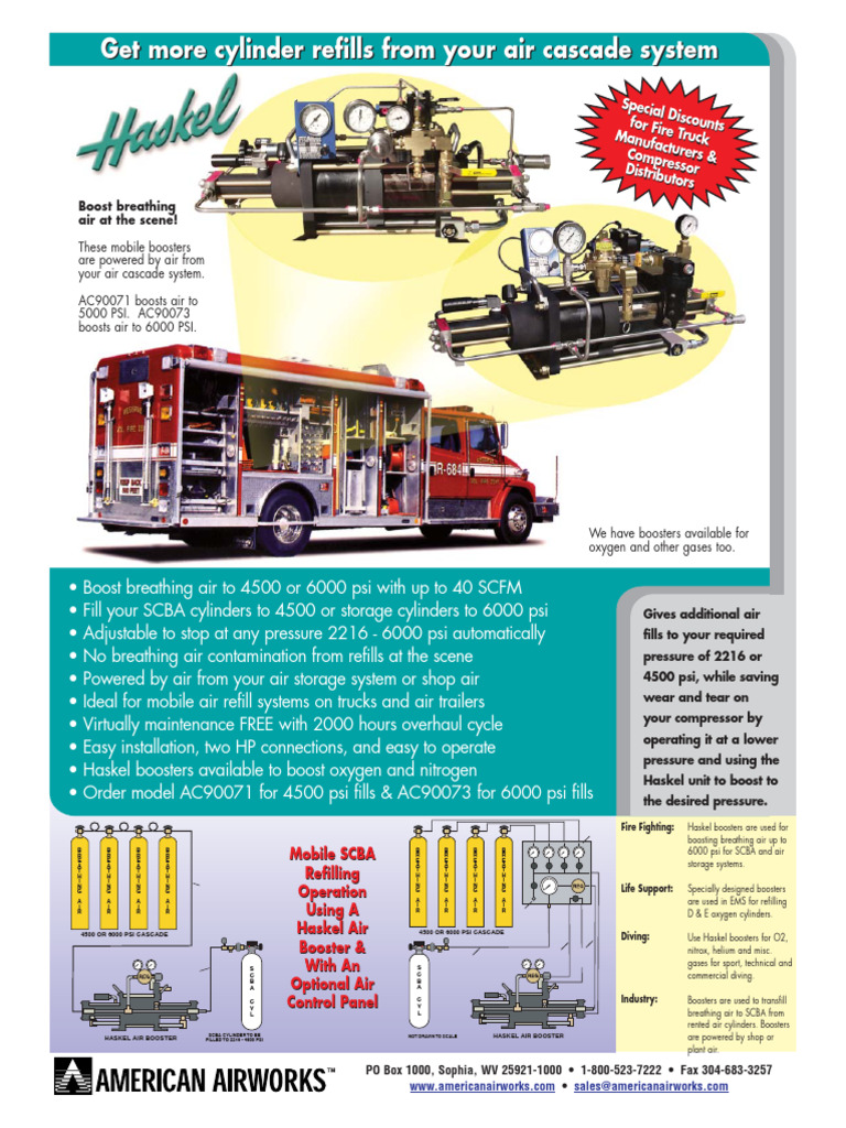 Mobile Air Cascade System Boosters | PDF | Chemical Process Engineering ...