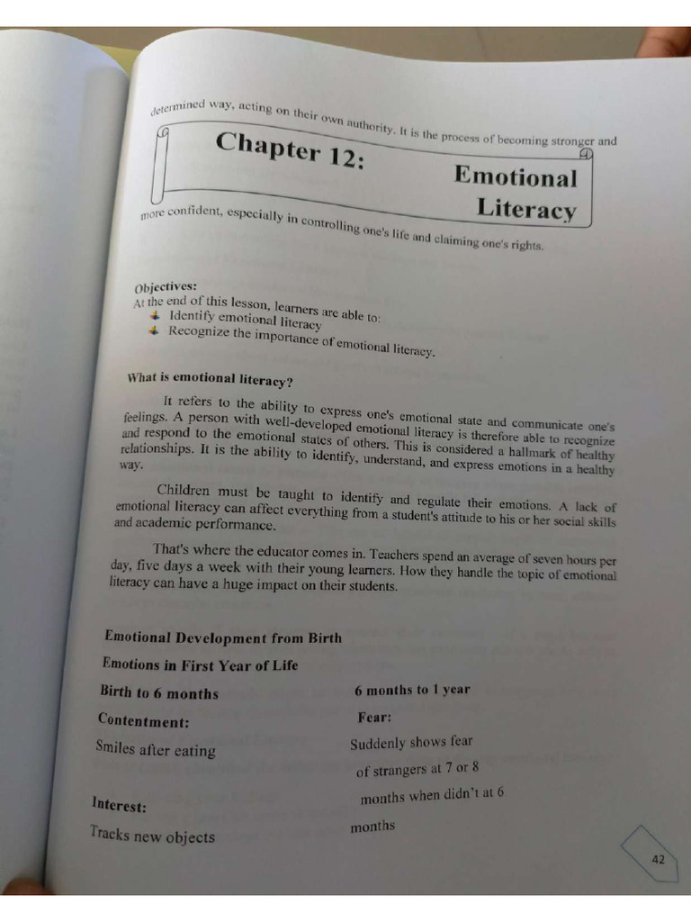 (BENL) Chapter 12 - Emotional Literacy | PDF