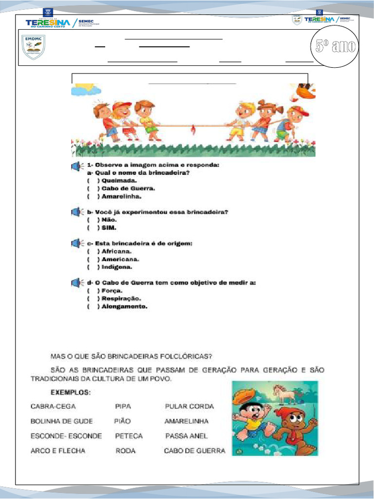 Atividade de Educação Física: Lutas e Aprendizados | PDF | Aprendizado