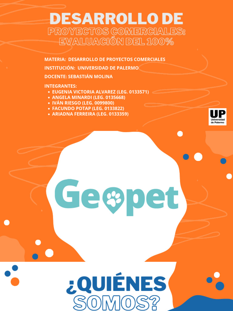 Desarrollo de Proyectos Comerciales GEOPET- 100 | PDF | Aplicación ...