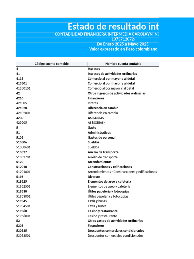Estado de Resultado Integral | PDF | Contabilidad | Economias
