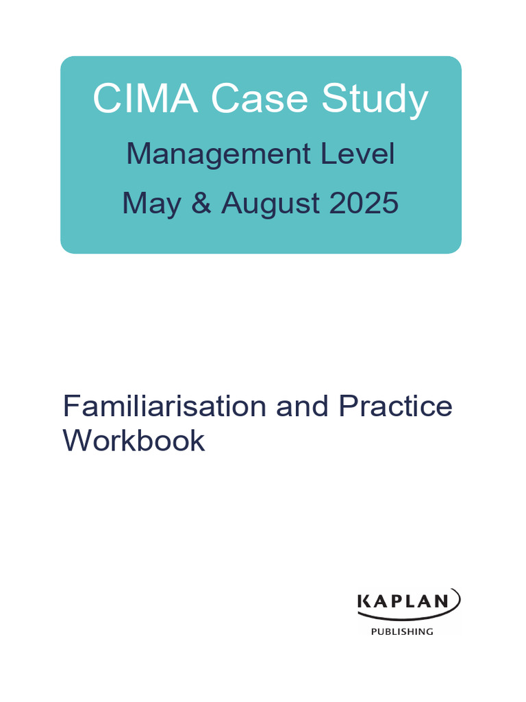 CIMA Management Case Study Workbook 2025 | PDF | Franchising | Leadership