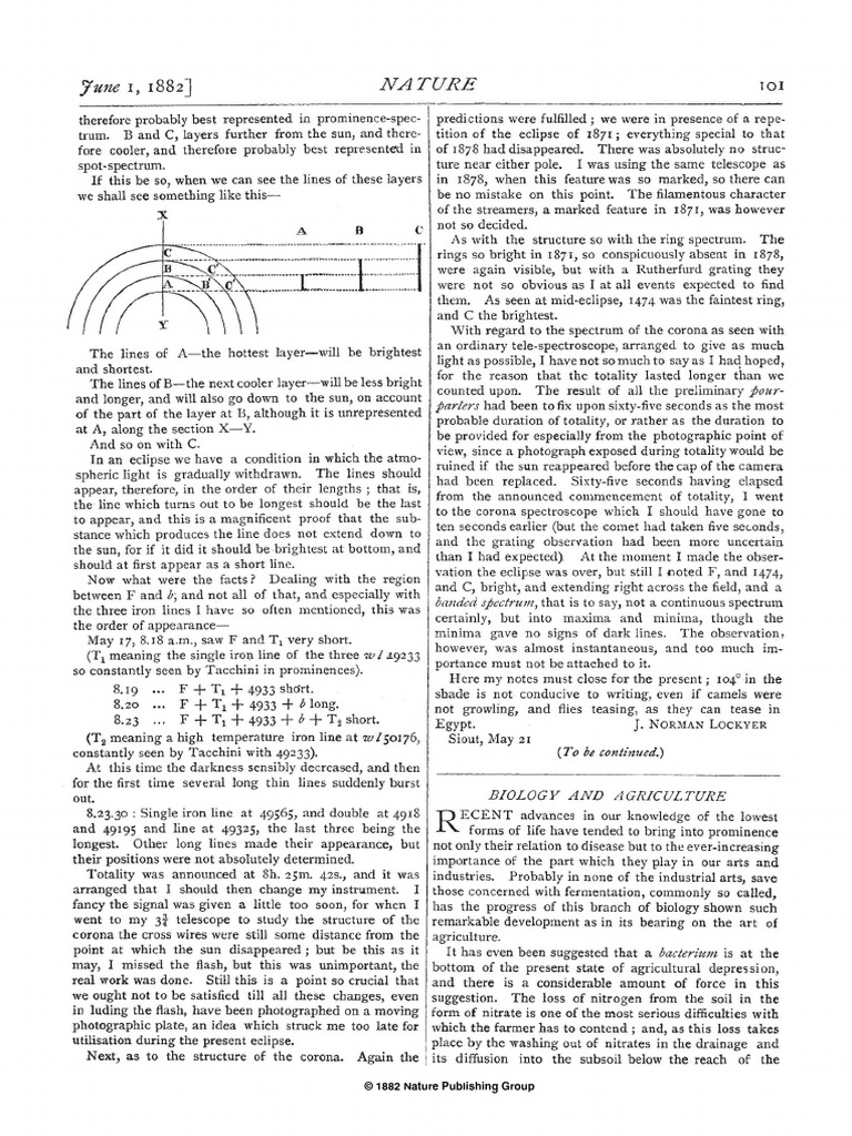Solar Eclipse Spectroscopy Analysis | PDF | Stellar Astronomy | Solar ...