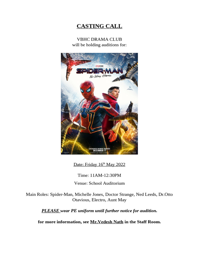 Casting Call | PDF