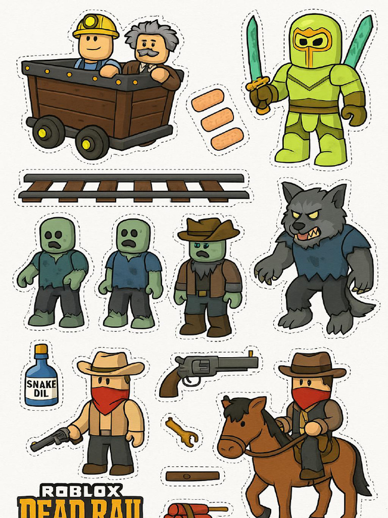 Recortables Roblox Dead Rail Medio | PDF