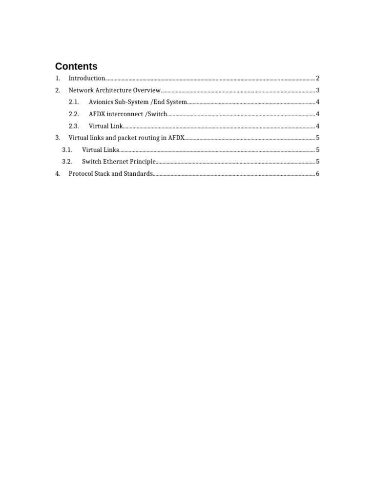 AFDX Network Architecture Overview | PDF | Computer Network | Network ...