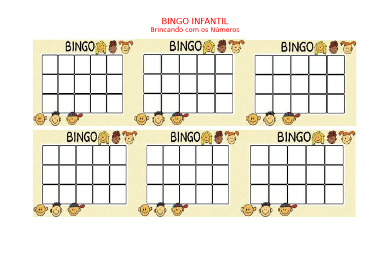 Bingo Infantil | PDF
