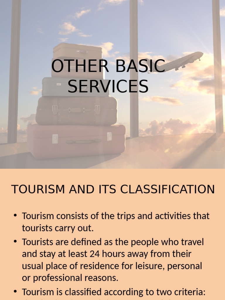 Other Basic Services | PDF | Tourism | Economies