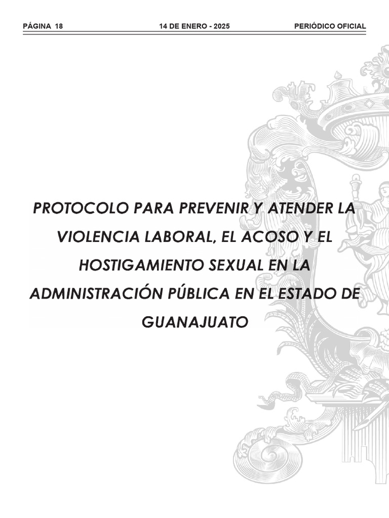 Protocolo para prevenir y atender la violencia laboral 2024 | PDF