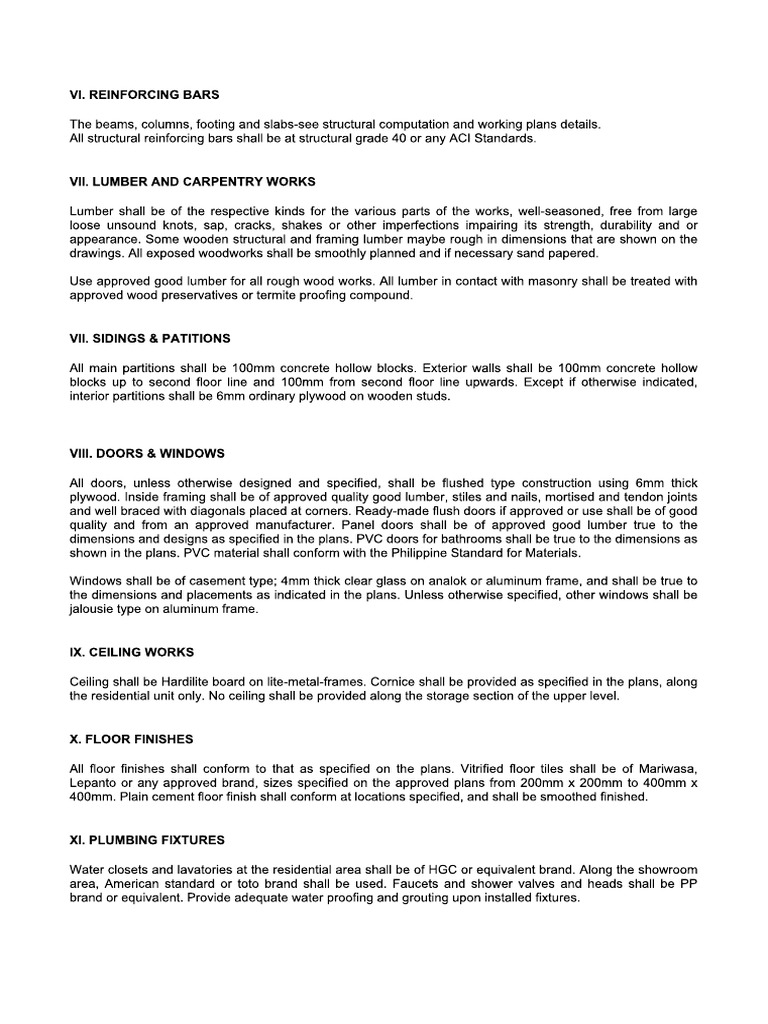 General Specifications A4 | PDF