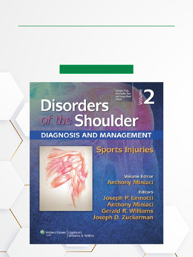 Disorders of The Shoulder Sports Injuries, 3rd Edition All-in-One ...
