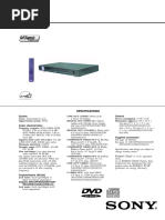 Sony DVPCX995V 400 Disc DVD Player Service-Manual | PDF | Compact