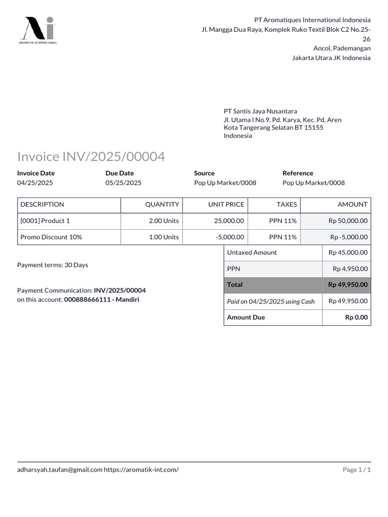 Inv 2025 00004 | PDF