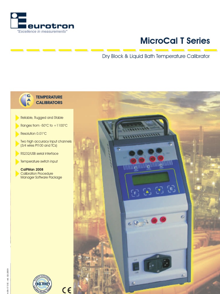 09-17.5 E MicroCal T Series | PDF | Calibration | Thermocouple