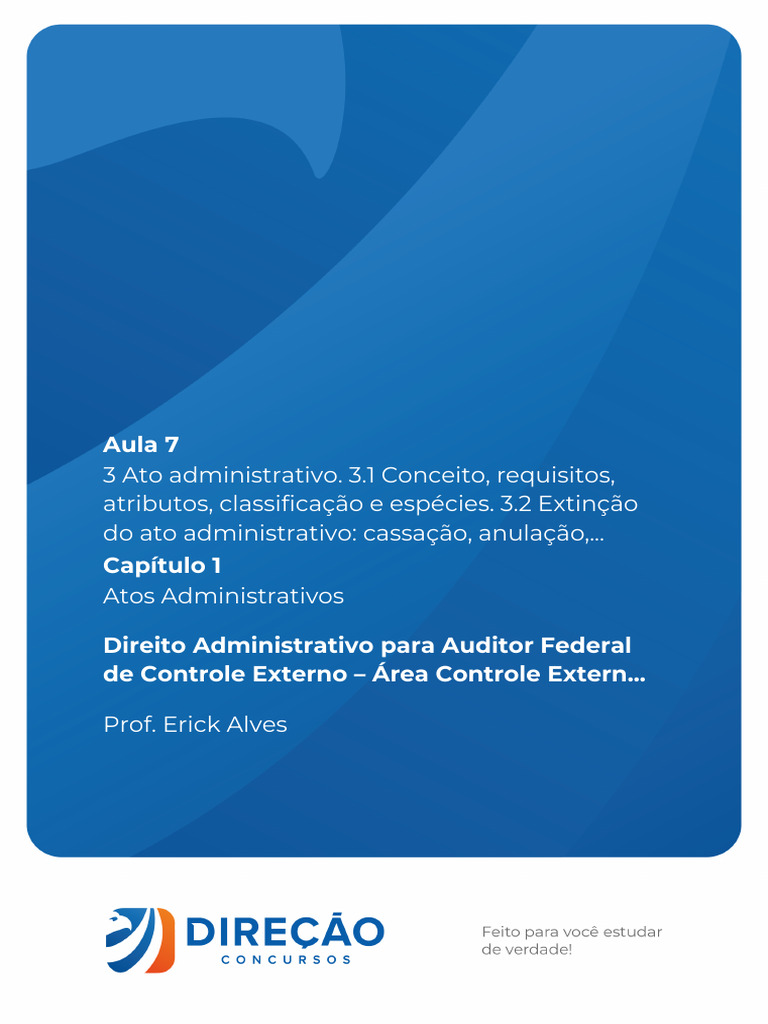 Conceito e Extinção de Atos Administrativos | PDF | Administração ...