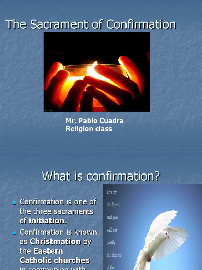 Understanding the Sacrament of Confirmation | PDF | Confirmation ...