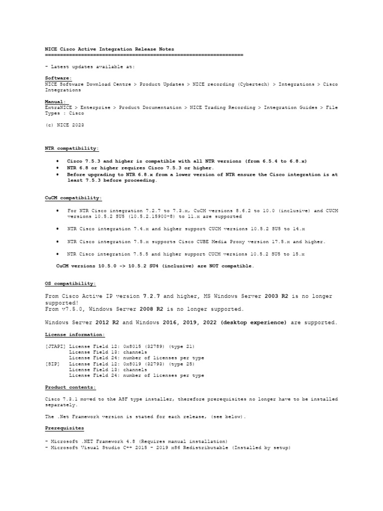Cisco Active Recording 7.5.5 Release Notes | PDF | Windows Registry ...