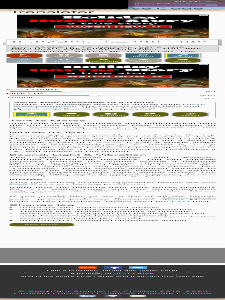 American Morse Code Translator Tool | PDF | Text | Encodings