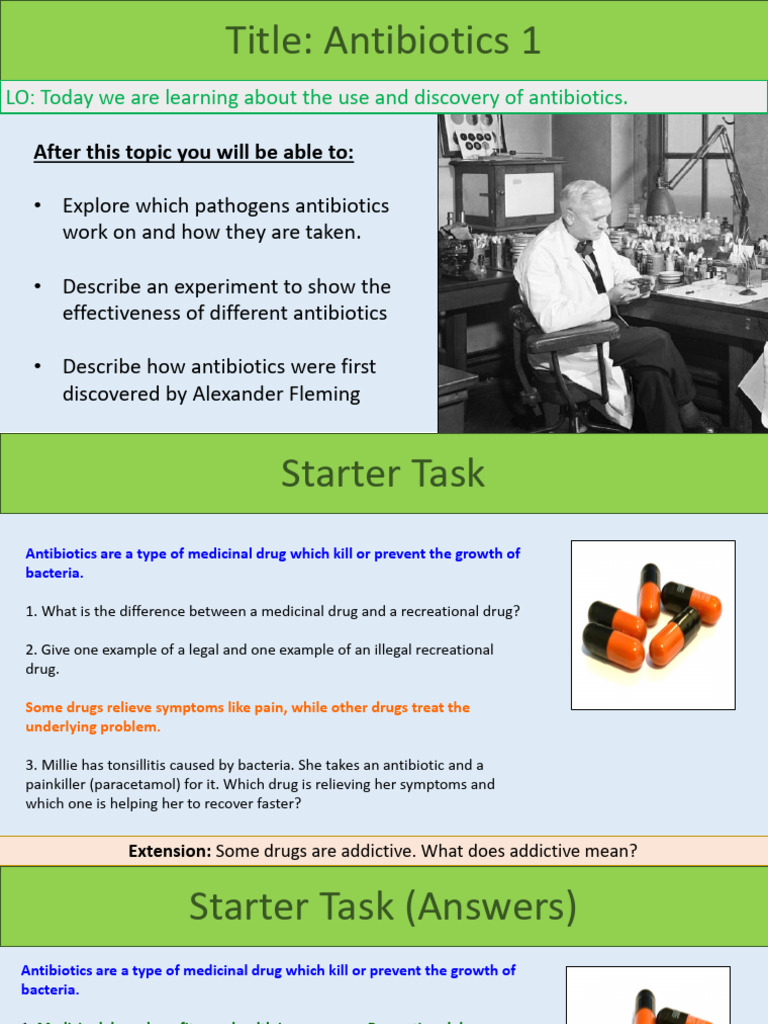 Antibiotics: Discovery and Use | PDF | Penicillin | Bacteria