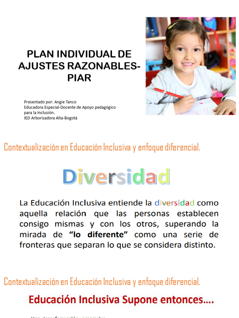 Plan Individual de Ajustes Razonables | PDF