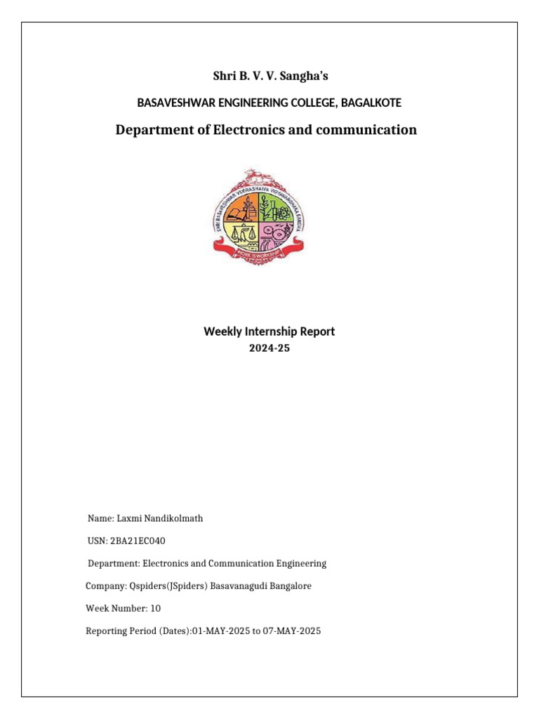 Weekly Internship Report: Java & SQL Skills | PDF | Sql | Java ...