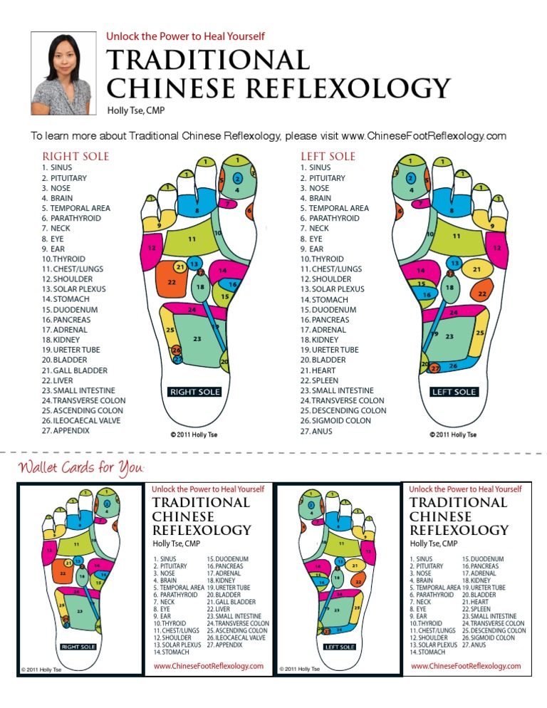Chinese Reflexology Foot Charts PDF Large Intestine