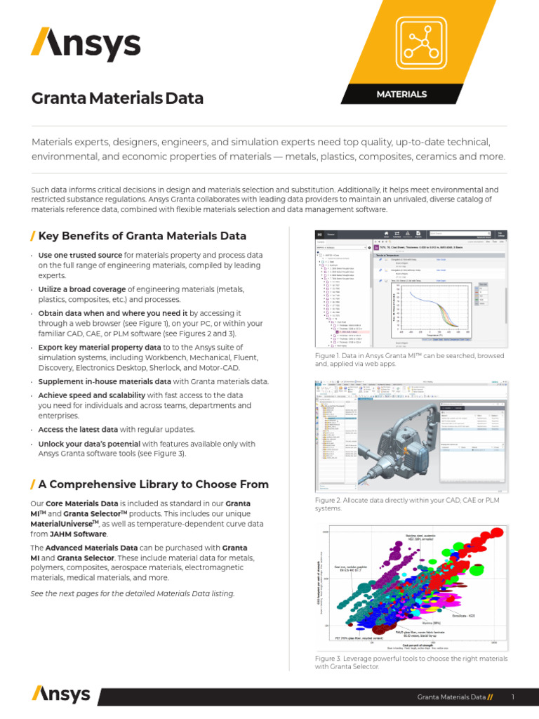 Granta Materials Data Overview for Ansys | PDF | Materials Science ...