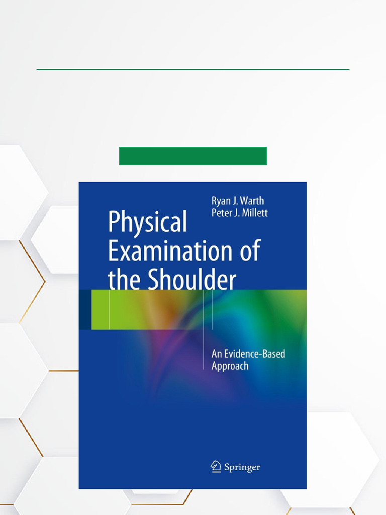 Physical Examination of the Shoulder An Evidence Based Approach pdf ...