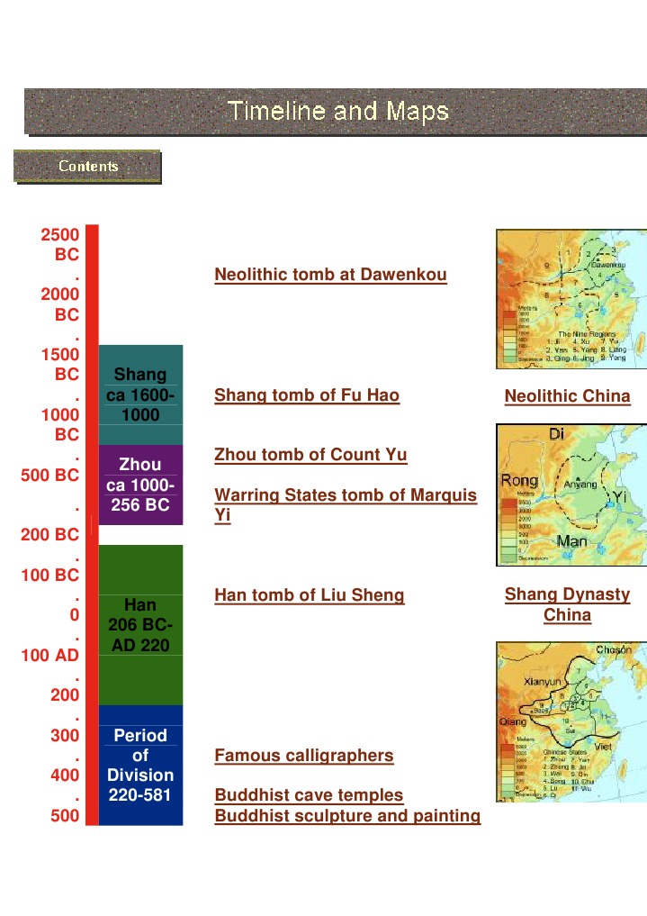 Timeline of Ancient Chinese Dynasties | PDF | History