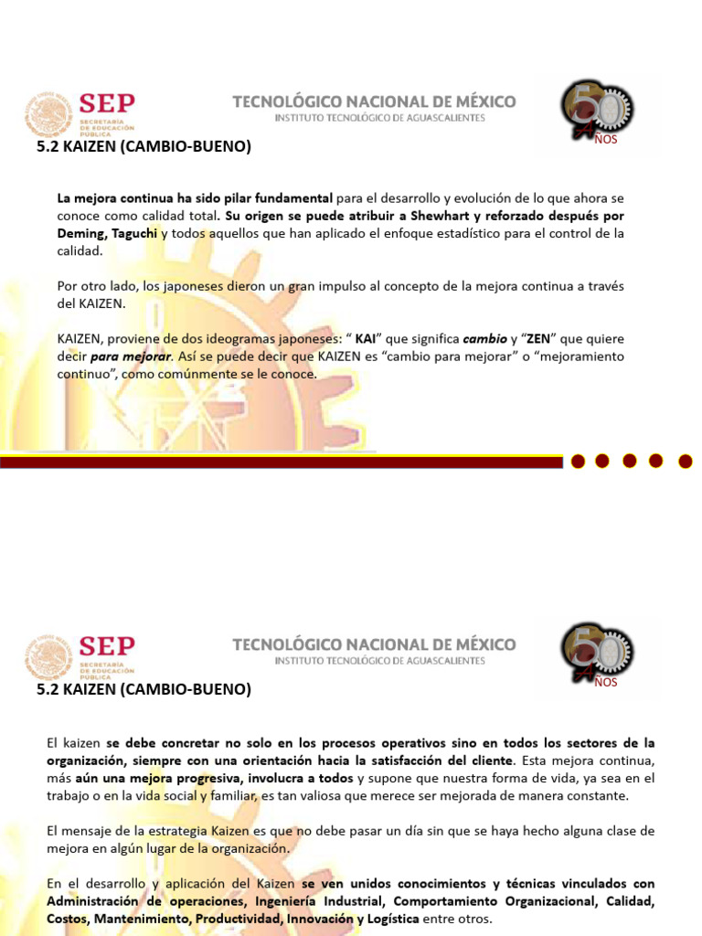 Kaizen: Estrategia de Mejora Continua | PDF | Economias | Business