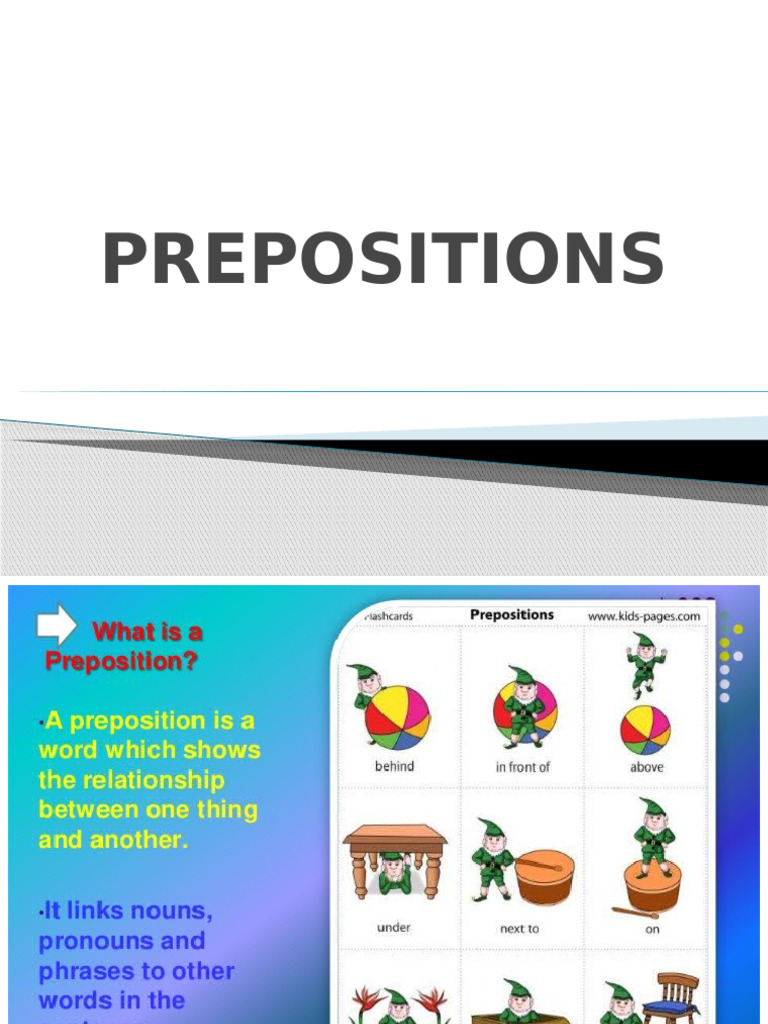 Understanding Prepositions with Examples | PDF