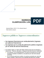 Clasificacion de Ingresos Publicos