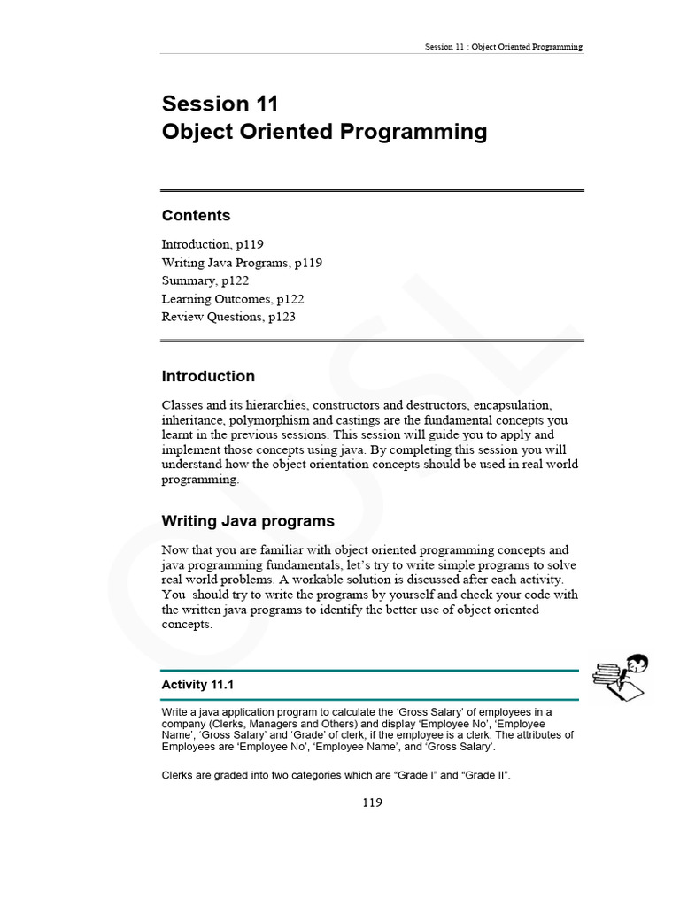 Java Object-Oriented Programming Guide | PDF | Method (Computer ...