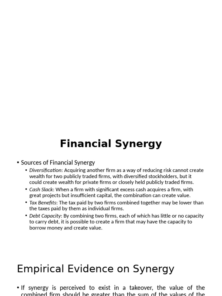Session 7&8 M&a PRM45 | PDF | Mergers And Acquisitions | Discounted ...