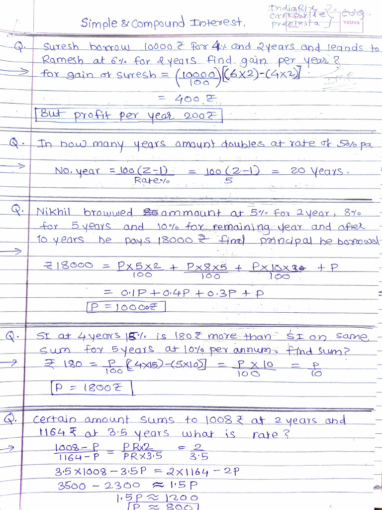 Simple _ Compound Interest | PDF