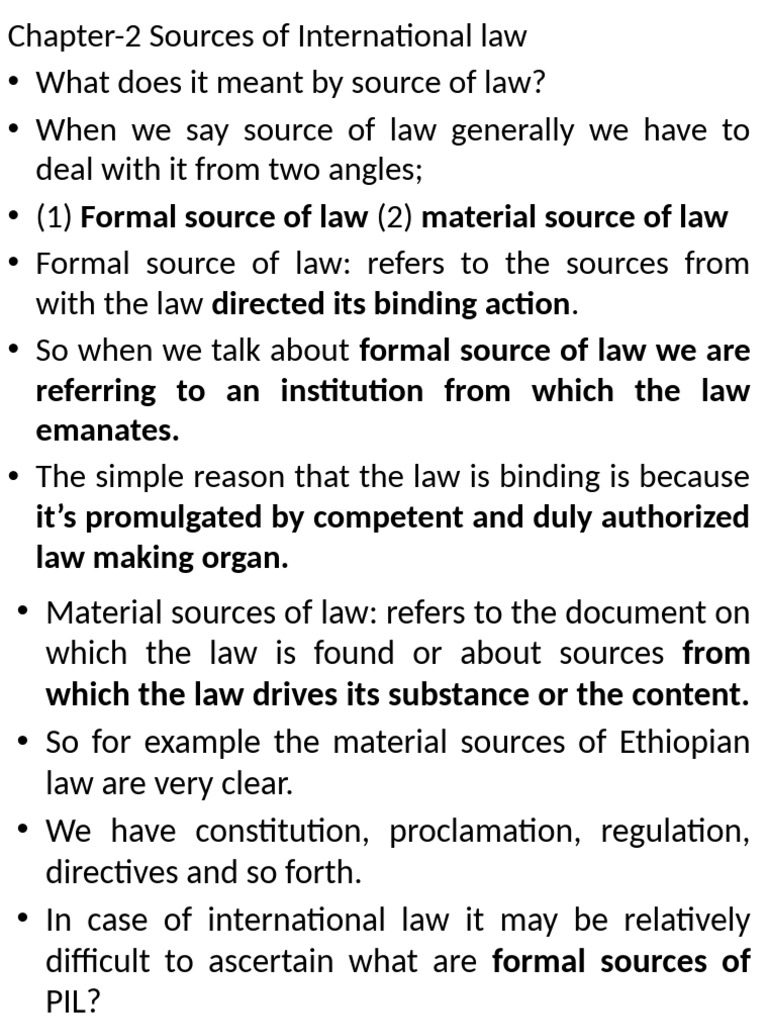 Sources of International Law Explained | PDF | International Law ...