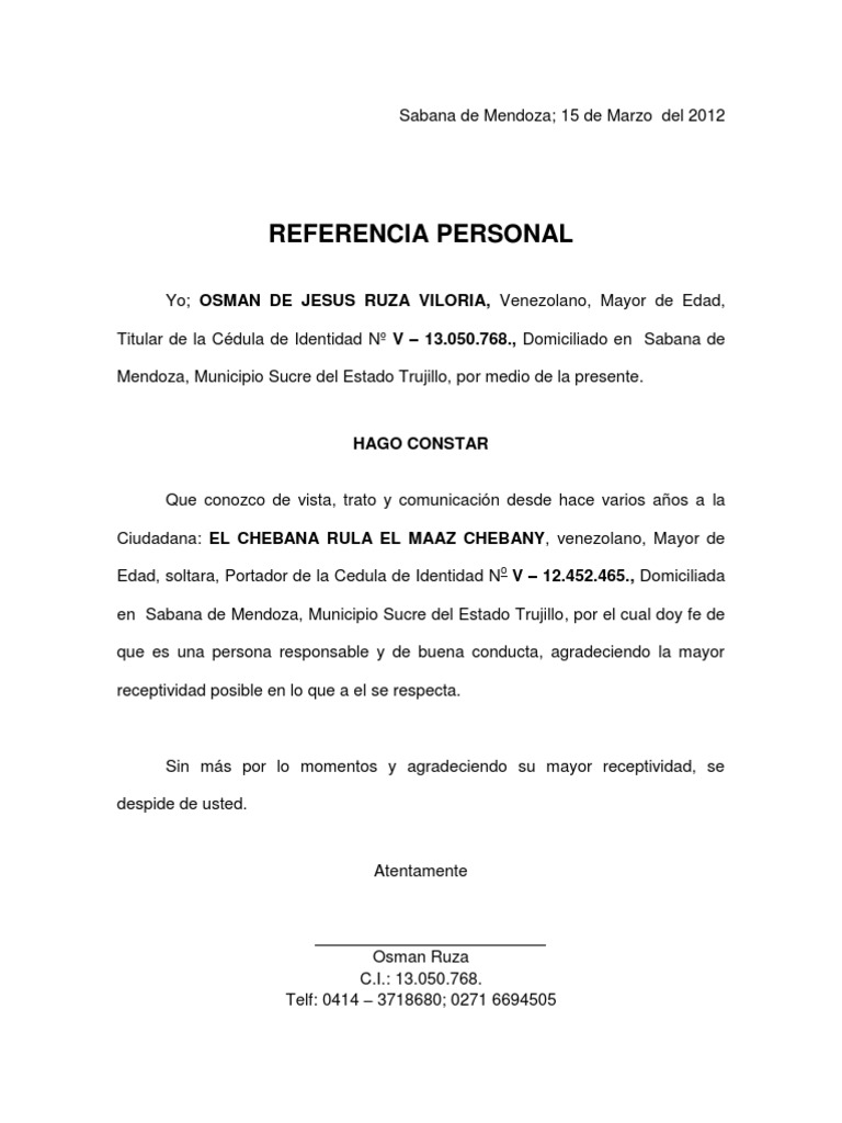 REFERENCIA PERSONALES