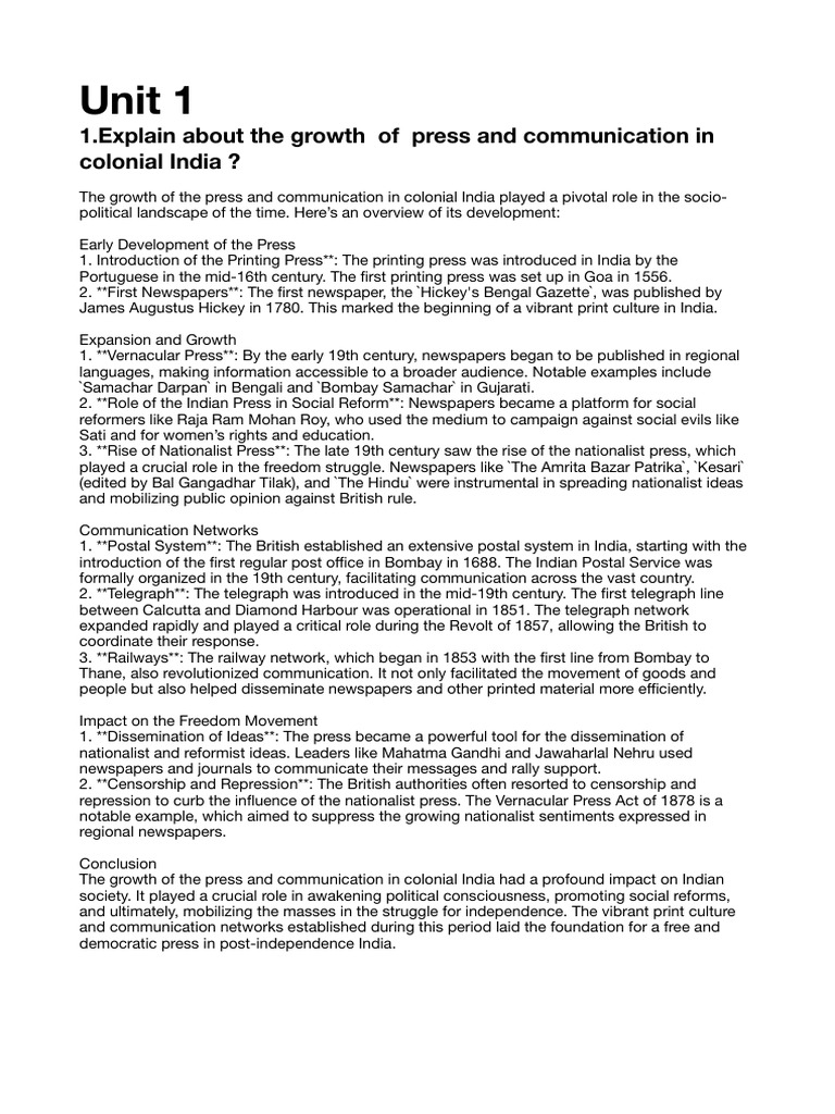 Press and Education in Colonial India | PDF | British Raj | Mahatma Gandhi