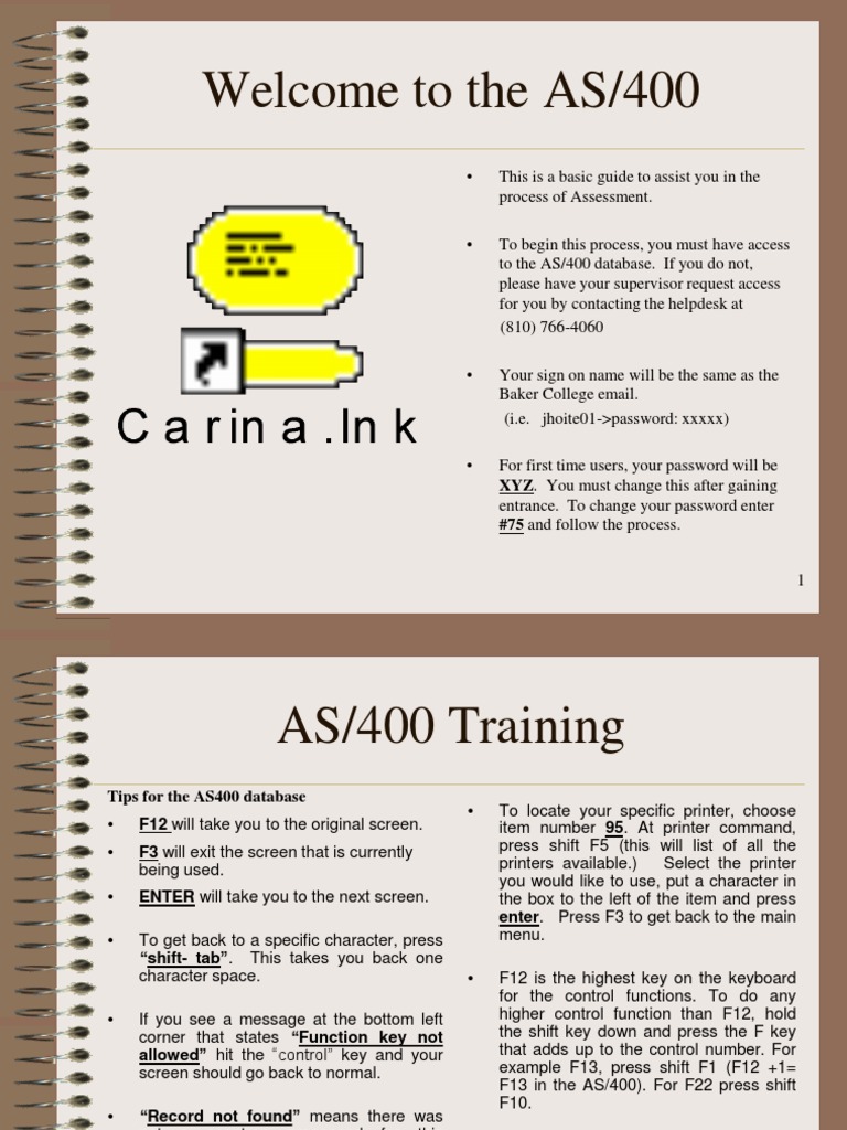 AS400 Training | PDF