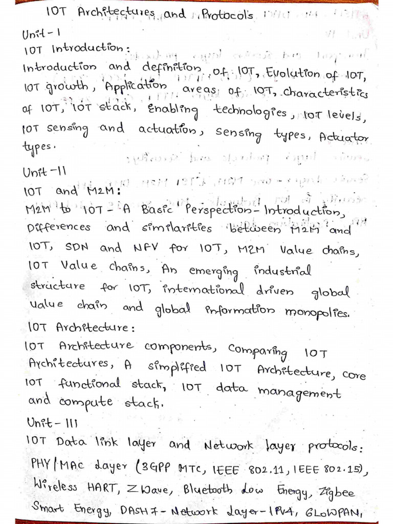 Iot Class Notes | PDF