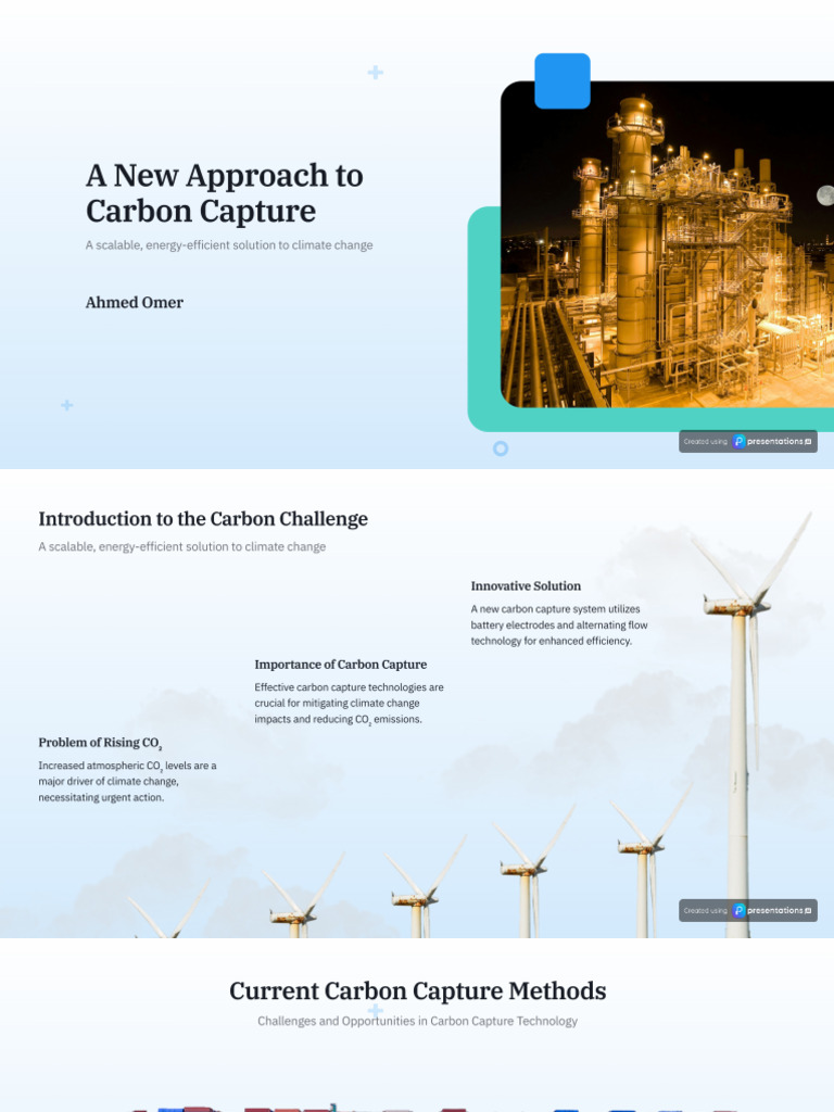 A New Approach To Carbon Capture Presentation | PDF