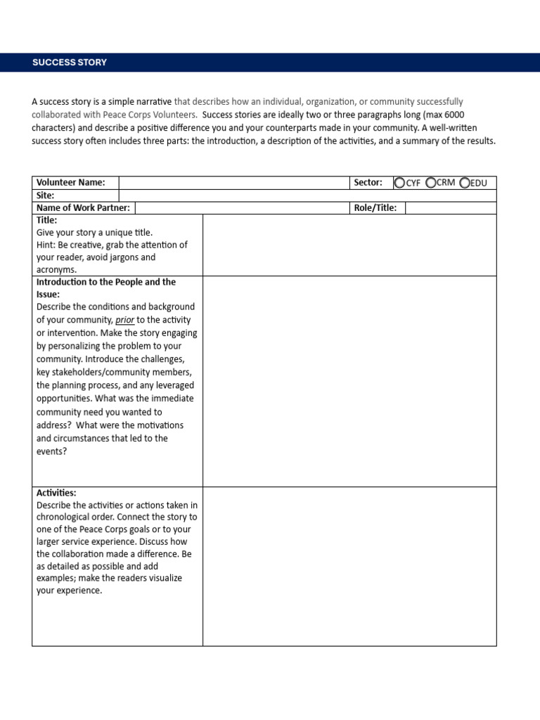 Success Story Template | PDF | Consent | Privacy
