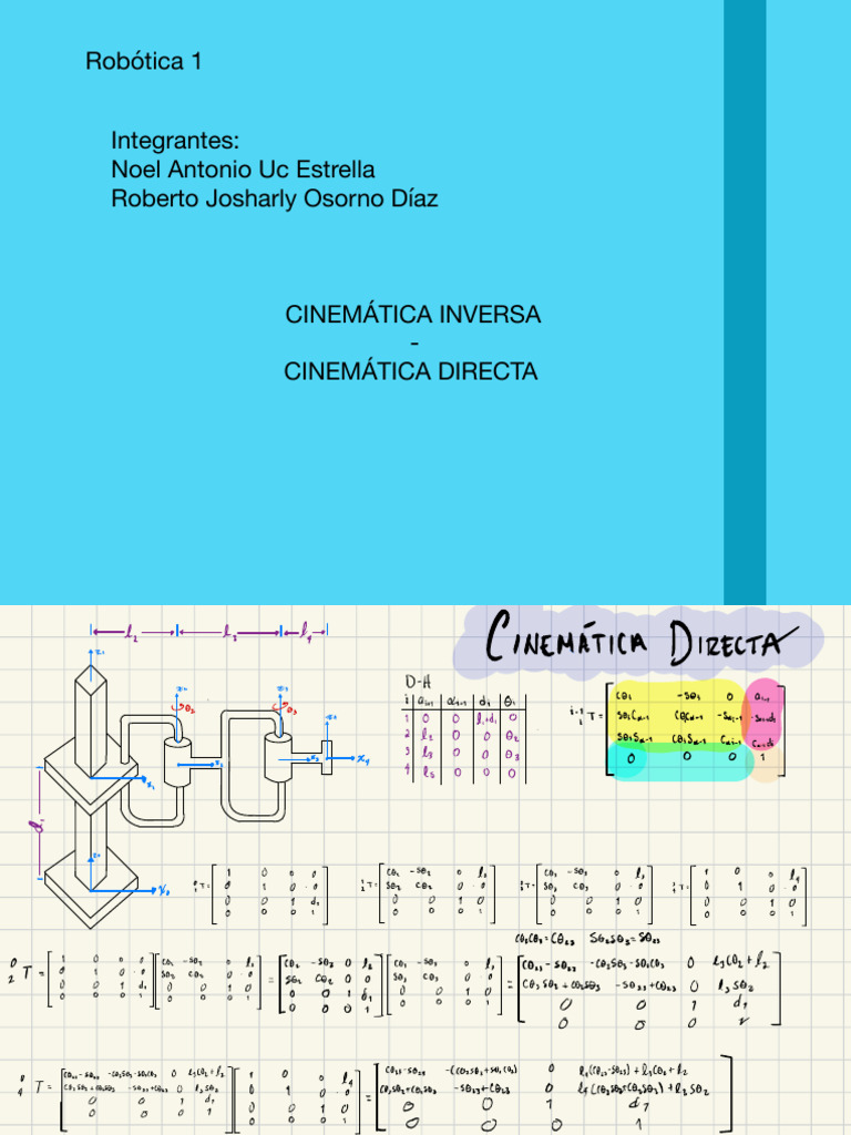 Cinemática Inversa e Direta em Robótica | PDF