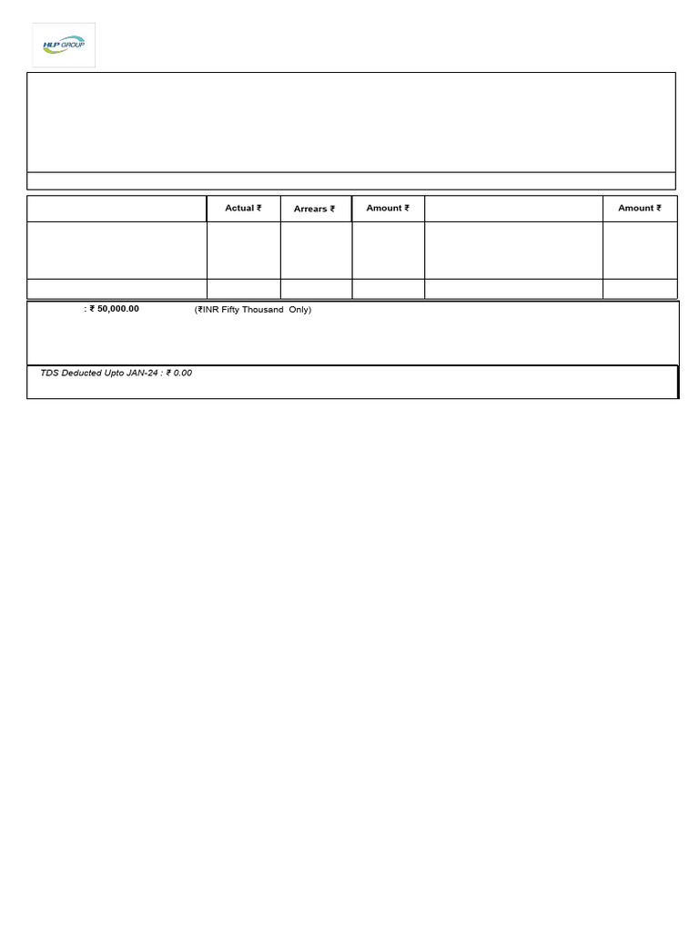 KCB Infra Salary Slip - Jan 2024 | PDF