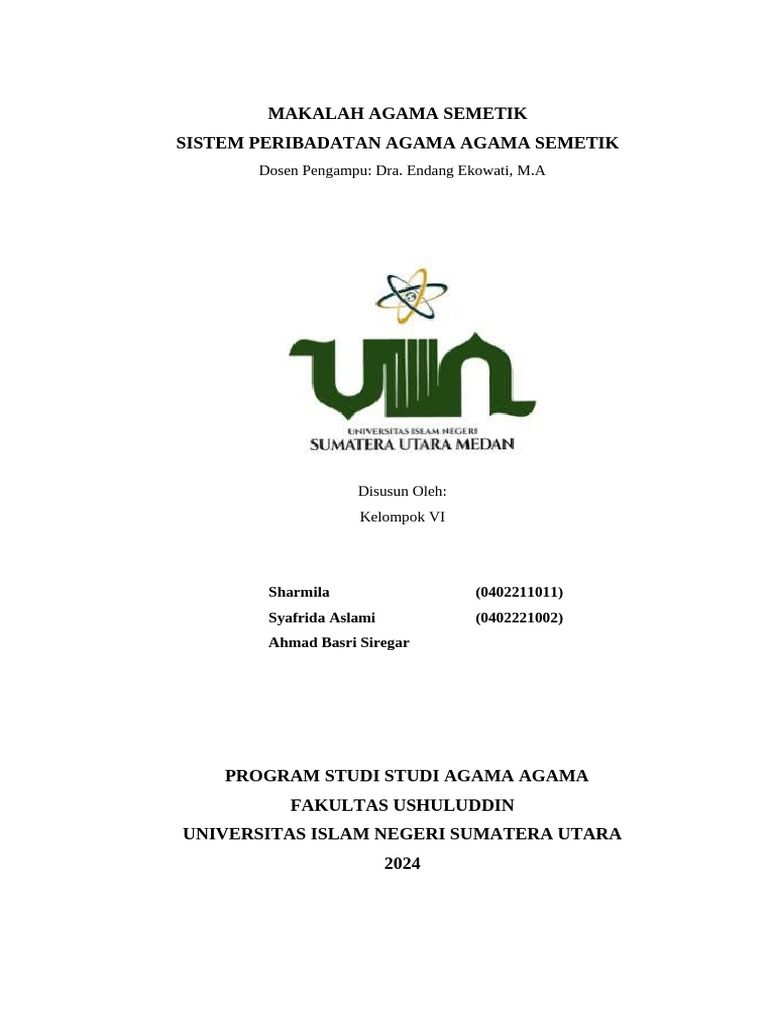 Sistem Peribadatan Agama Semitik | PDF