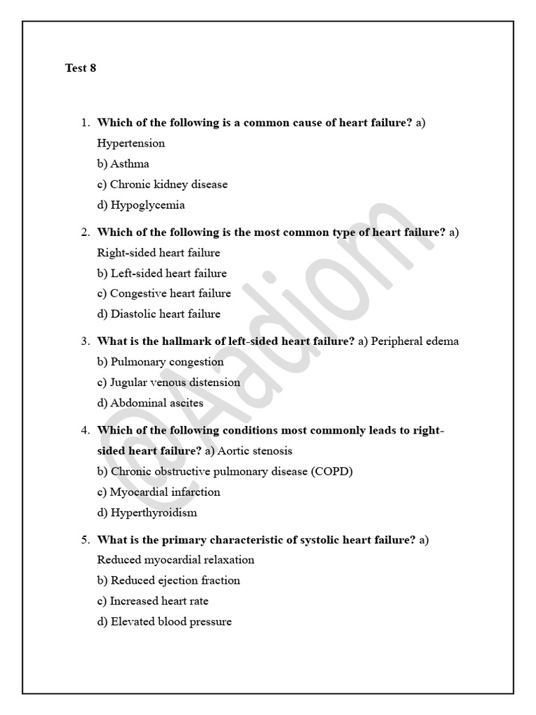 Heart Failure Causes and Management Guide | PDF | Heart Failure | Heart
