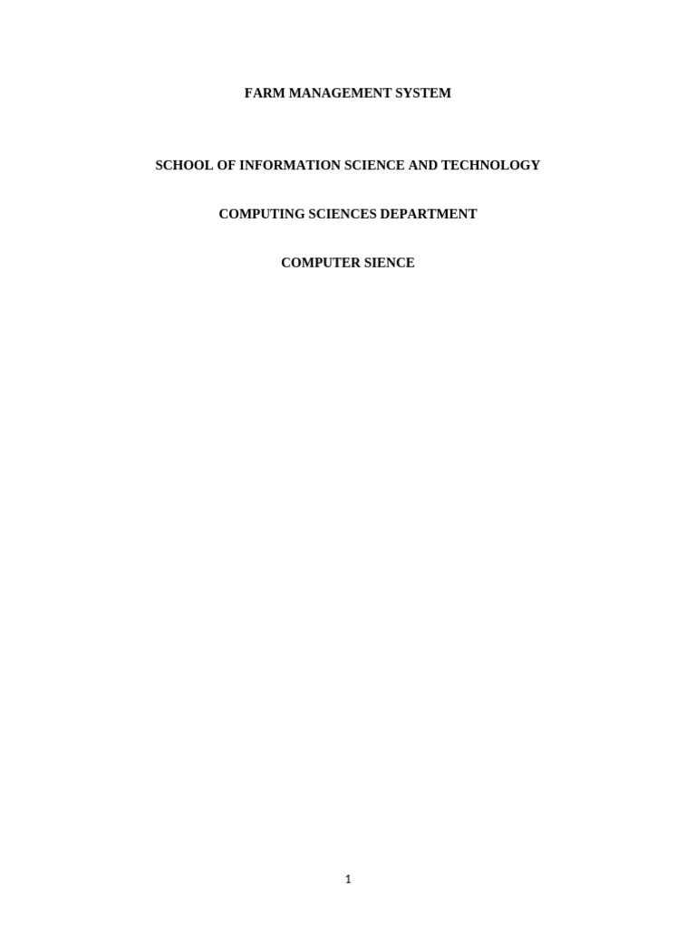 Farm Management System Overview | PDF | System | Agriculture